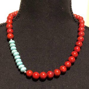 Coral and Turquoise Necklace